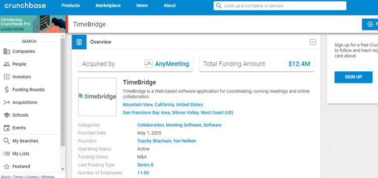 timebridge Meeting scheduling app