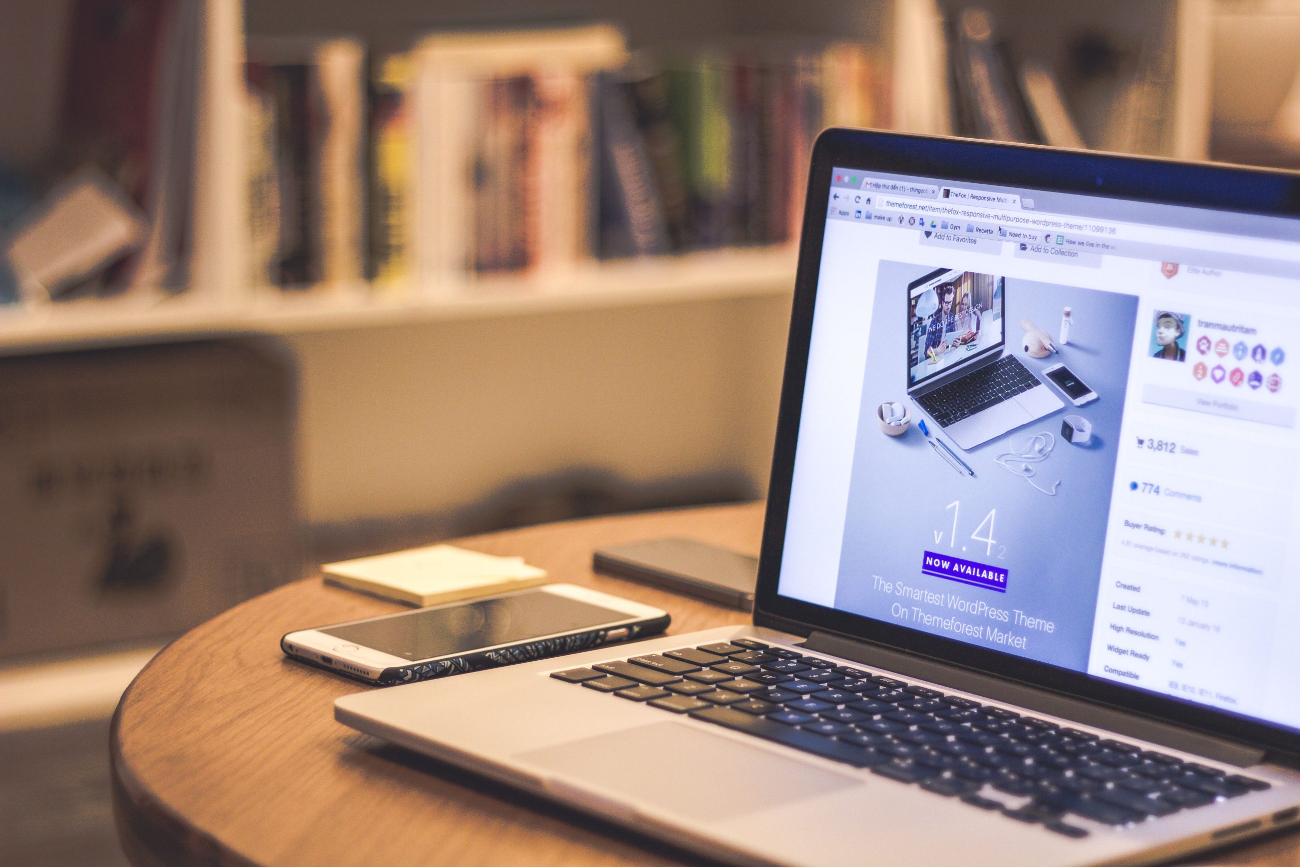 Website Design in a Cosy Room