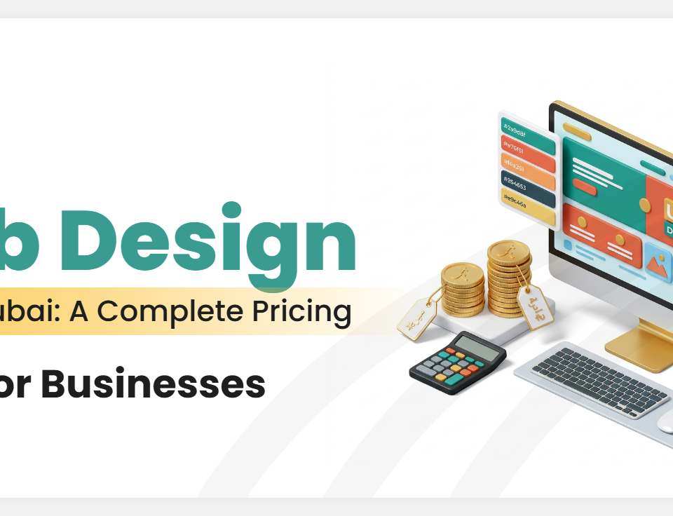 Web design cost in Dubai 2026 pricing guide banner by Branex