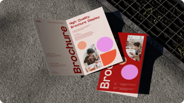 Product catalogue brochure mockup