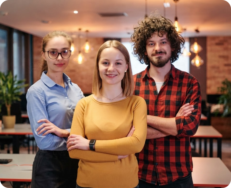 Branex team members in the Dubai office