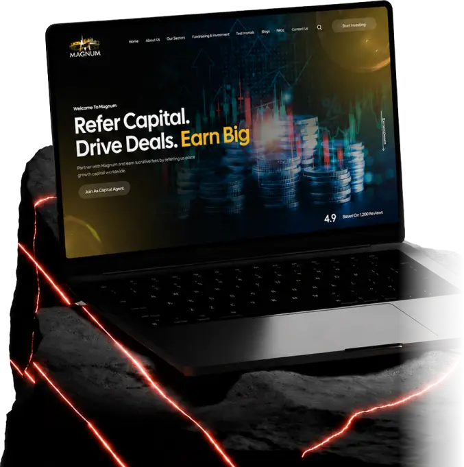Laptop showing a Branex website design